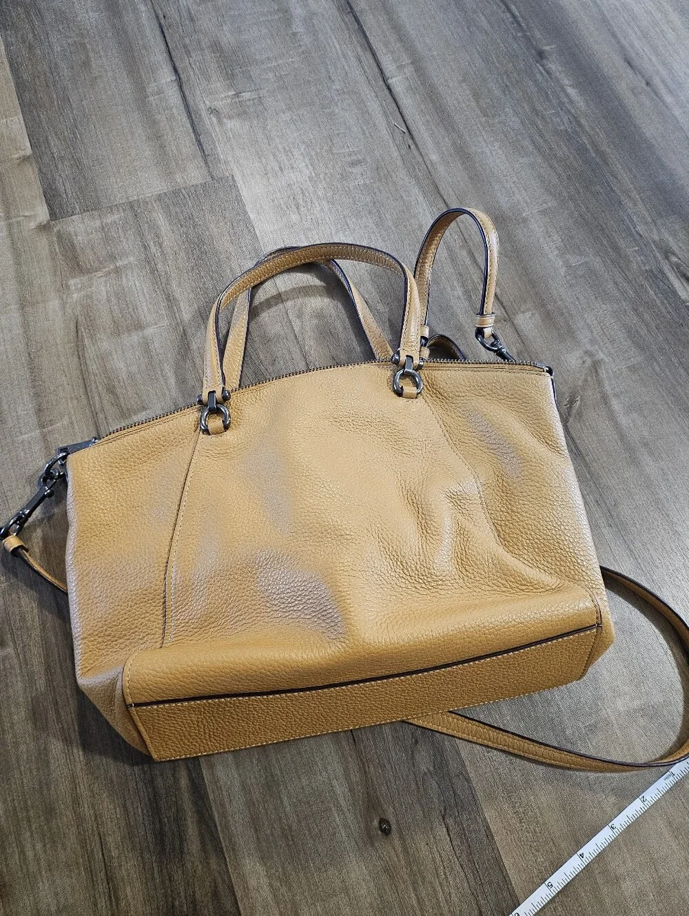 Coach Pebble Leather Prairie Satchel Bag